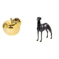 thumbnail image 1 of Escultura de fruta, estatua decorativa de resina para perro, figura de , adorno coleccionable con material cerámico artístico, ideal para escrito, 1 of 8