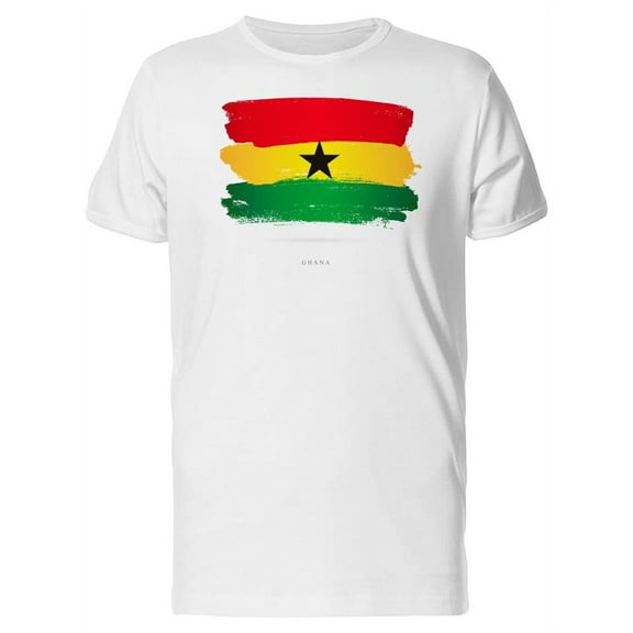 Grunge Watercolor Flag Of Ghana Tee Men's -Image by Shutterstock