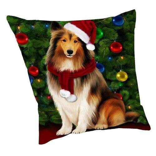 Bearded Collie Gifts Dog Accessories Floral Bearded Collie Throw Pillow 16x16 Multicolor Bearded Collie Gifts Dog Accessories Floral Bearded Collie Throw Pillow 16x16 Multicolor