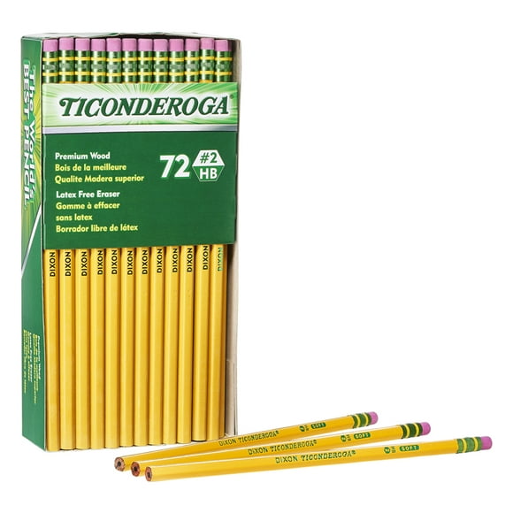 TICONDEROGA Crayons Boîte de 72