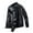 Black, variant on Durtebeua Long Sleeve Leather Jacket Solid Color Loose Thick Leather Coat Mens Leather Jacket Tall