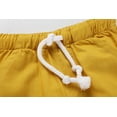 thumbnail image 4 of HILEELANG Baby Boys' Shorts 2-Pack Chino Short Summer Cotton Casual Pants with Pockets Yellow Green 4t, 4 of 4