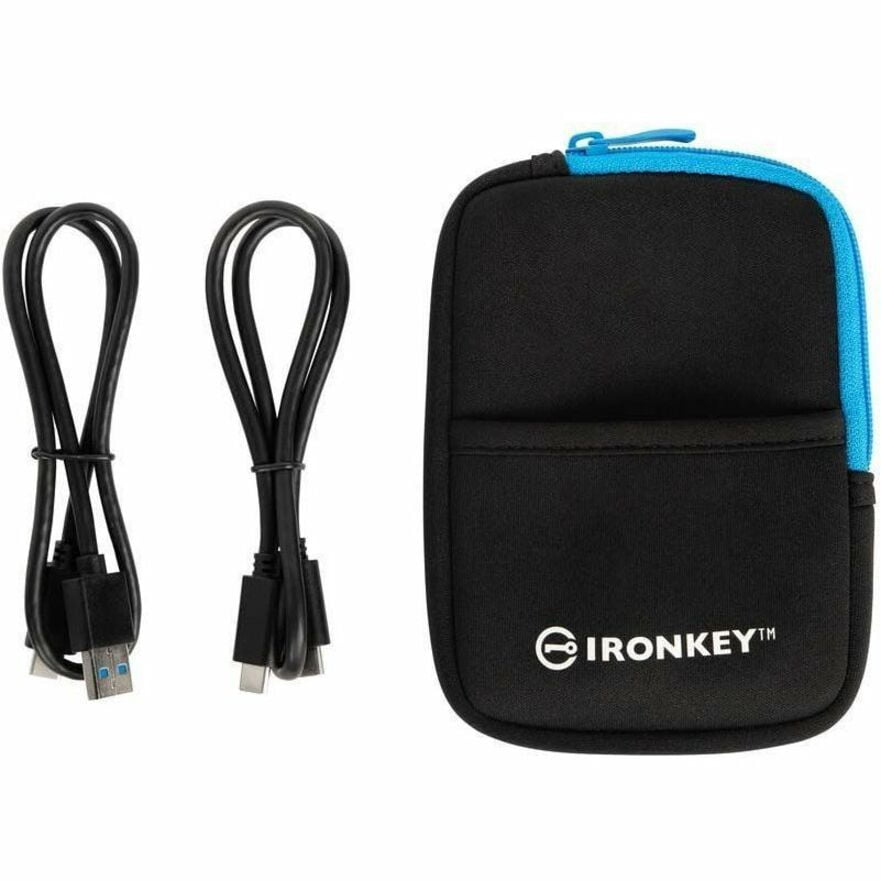 Kingston 7.6TBGB IronKey Vault Privacy 80 XTS-AES 256-bit Encrypted External SSD with Intuitive Touch Screen and Multi-Password Protection