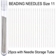 thumbnail image 2 of Beading Needles Size 11 (25pcs) with Needle Storage Tube ​, 2 of 5