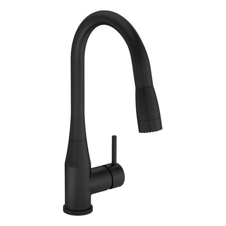 Sereno Single-Handle Pull-Down Sprayer Kitchen Faucet in Matte Black (1.5 GPM)