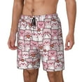 thumbnail image 2 of Daiia Kawaii Pig Mens Swim Trunks Swim Shorts Quick Dry Swim Shorts with Mesh Lining Pockets-Medium, 2 of 9
