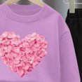thumbnail image 4 of Toddler Girl Winter Clothes 2T 3T 4T 5T 6T 7T 8T Girl Clothes Toddler Girl Clothes Fall Outfits Long Sleeve Sweatshirt Tops + Pants Set Purple Size 5-6 Years, 4 of 4