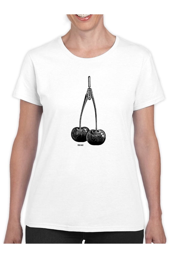 Compass W Cherries T-Shirt Women -Mohsen Najafi Designs, Female 4X-Large