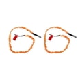 thumbnail image 1 of 2 bridas elásticas de nailon para caña de pescar que garantizan aventuras en kayak seguras y sin pérdidas, correa para remo de kayak resistente a la corrosión de color naranja vibrante, 1 of 8