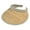 Natural, variant on Top Headwear Straw Clip-On Visor - Brown