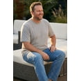 thumbnail image 4 of KingSize Men's Big & Tall Shrink-Less Lightweight Longer-Length Crewneck T-Shirt, 4 of 5