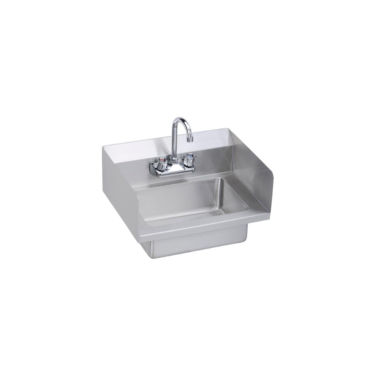 Elkay EHS18SSX Economy Hand Sink, Featuring Side Splash Guards, 18 (L