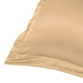 thumbnail image 3 of Unique Bargains 2-Pack Satin Silk Envelope Closure Pillow Shams Gold Queen, 3 of 8