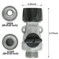 thumbnail image 4 of STYDDI Full Flow Garden Hose Shut Off Valve, Metal High Flow Water Hose Shut Off Connector with Cap Type Valve, Single Full-Flow Hose Shutoff Valve, 3/4" GHT, 2 PCS, 4 of 8