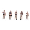 thumbnail image 2 of 5 Piezas 1/64 Figura de Policía Modelo Mini Diorama Oficiales Dioramas Figura de Diminutas de Resina para Edificios Arquitectónicos Maqueta D, 2 of 9