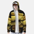 thumbnail image 2 of Fotbe Yellow White-Lipped Pit Viper Chaqueta con Protección Solar UPF 50+ para Hombre y Mujer, Camisa con Capucha y Bolsillos-Small, 2 of 7