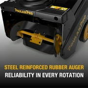 Poulan Pro Single Stage Gas Snow Blower 18 with Electric Start, 190° Remote Chute Control