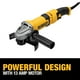 thumbnail image 4 of Amoladora angular DEWALT DWE43116 de 115 mm a 125 mm con interruptor de gatillo, 4 of 7