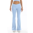 thumbnail image 3 of HXWCHs Chlorine Resistant High Waisted Flare Leggings Bootcut Yoga Pants for Women Casual Stretchy Comfort Fit XL Blue, 3 of 4