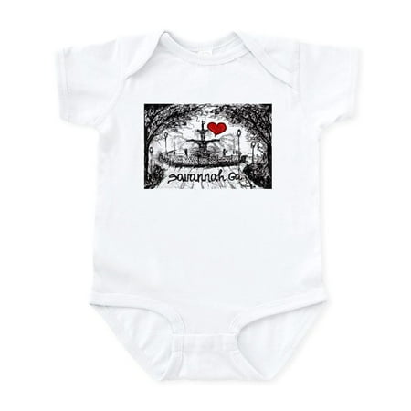 

CafePress - I Love Savannah Ga Body Suit - Baby Light Bodysuit Size Newborn - 24 Months