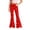 D143 Red, variant on JFTTX Big Girls Flared Pants Star Graphic Pants for Girls Slim Fit Fall Trendy Trousers with Pockets