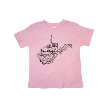 

Inktastic West Virginia State word salad Gift Toddler Boy or Toddler Girl T-Shirt