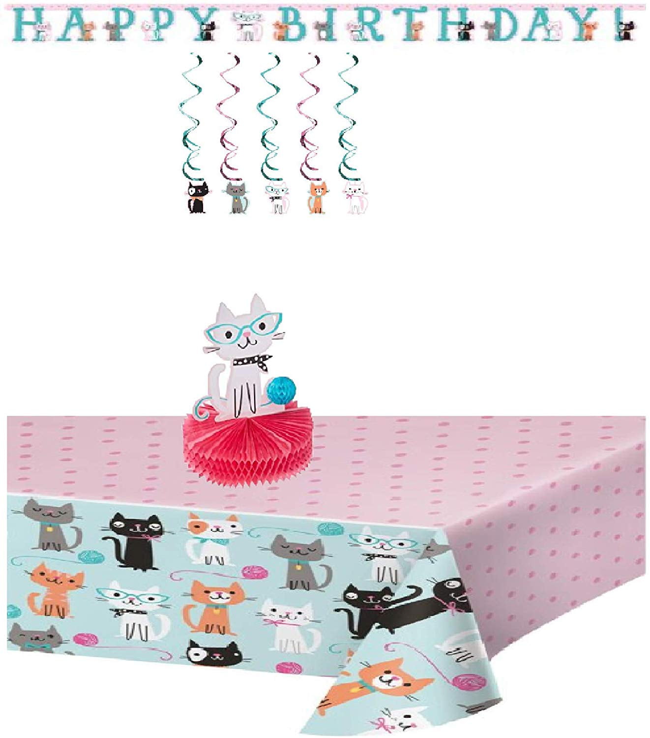 PURRFECT Party Kitten Decoration Bundle