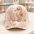 thumbnail image 3 of Lispipm Women's Fashion Baseball Caps Embroidered Rhinestone Decor Cap Ladies Adjustable Outdoor Sun Hat for Travel, 3 of 5
