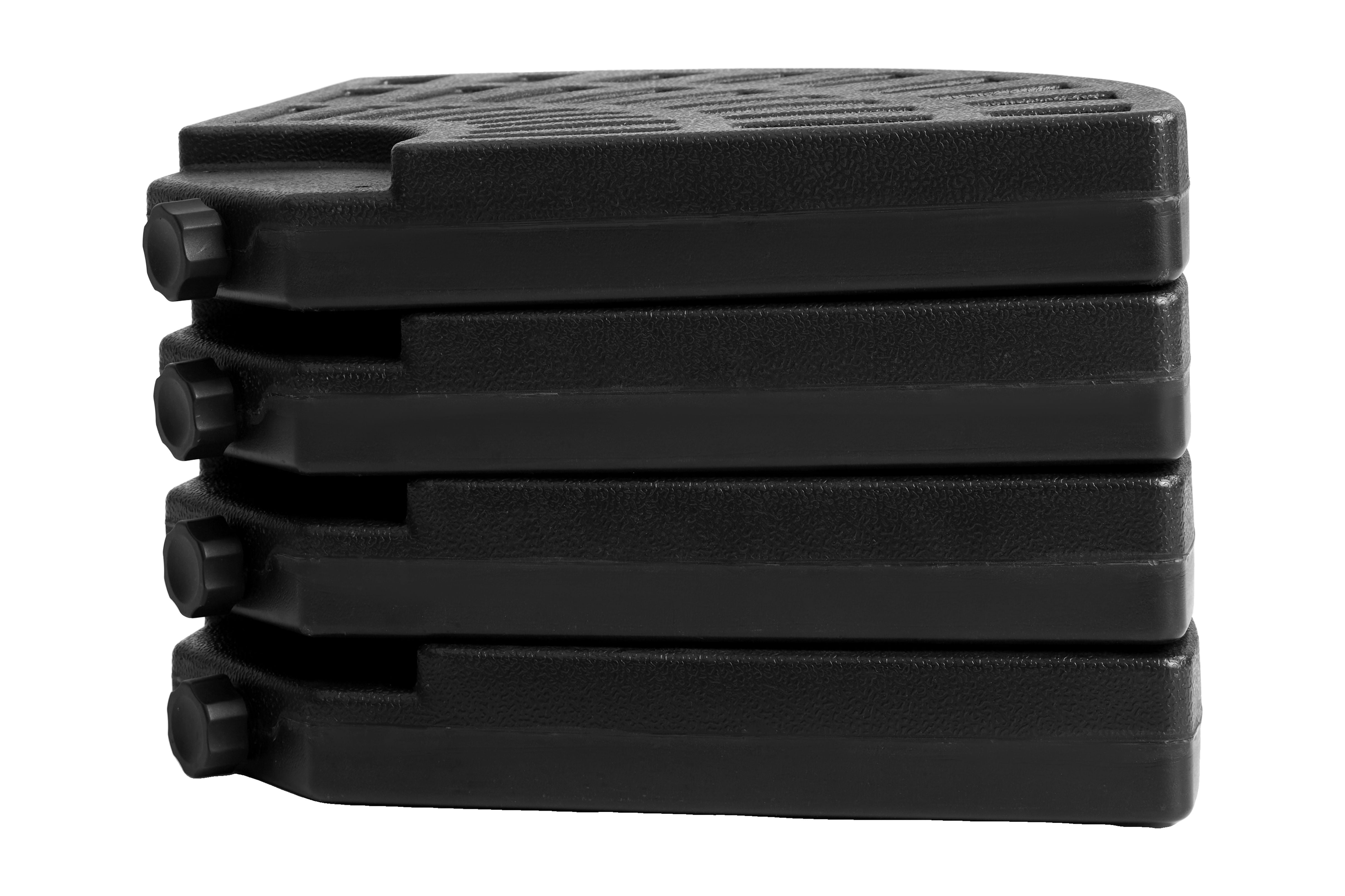 Umbrella Base Set of 4, Fillable with Water or Sand for Offset Patio Umbrella, Heavy Duty Outdoor Stand for Cantilever Umbrella, Black