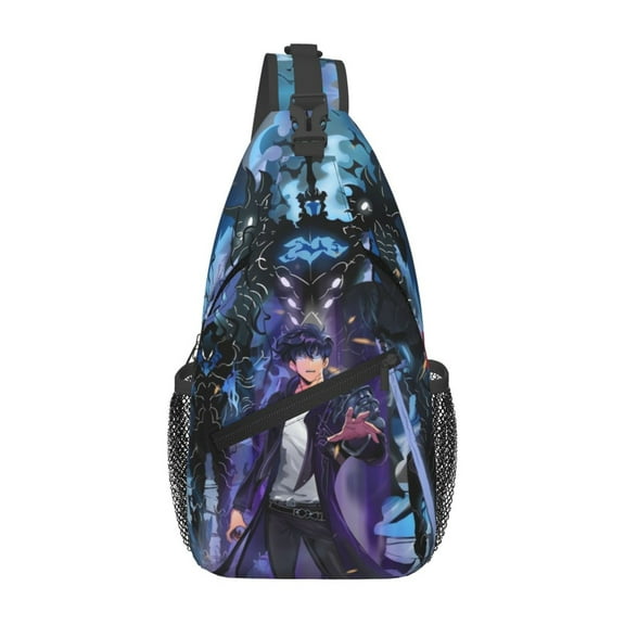 Solo Leveling Sung Jinwoo Sling Bag Crossbody Sling Backpack Chest Bag Daypack Purses Shoulder Bag For Women Men Travel Hiking