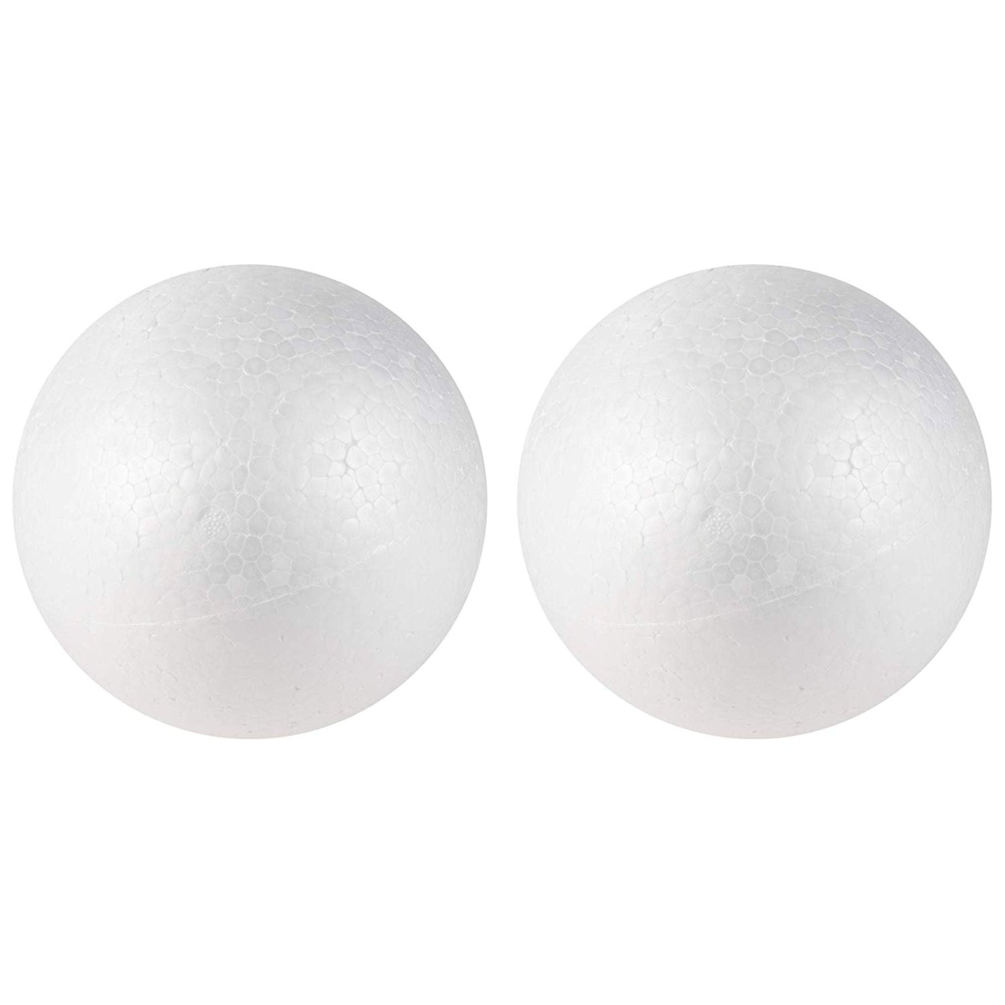 Craft Foam Balls 2Pack Large Smooth Round Polystyrene Foam Balls