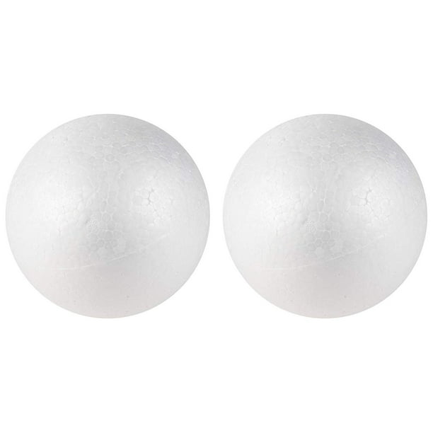 2 Pack Craft Foam Balls 6 Inch Round Polystyrene Sphere For Diy Arts And Crafts Supplies Walmart Com Walmart Com
