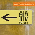 thumbnail image 2 of 1 Set Acrylic Toilet Signs Toilet Identification Plate Creative Restroom Sign, 2 of 9