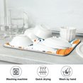 thumbnail image 7 of Yayeee Dish Drying Mat for Kitchen Counter Ultra Absorbent Easy Clean Pad 24x18", Pumpkins Pattern, 7 of 7
