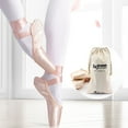 thumbnail image 2 of Chomel Ballerines de Ballet pour Filles, Chaussures de Pointe Rose Rouge pour Femmes, Chaussures de Ballet en Satin et Toile pour Danser Beige, 2 of 5