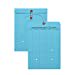 thumbnail image 3 of Quality Park Standard Style String-and-Button Envelopes, Open End, Resealable, 10in x 13in, Blue, 100 Count, 3 of 4