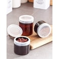 thumbnail image 2 of 25 oz Amber PET (BPA Free) Plastic Straight Sided Jar with Clear Flip Top Cap (12 Pack), 2 of 3