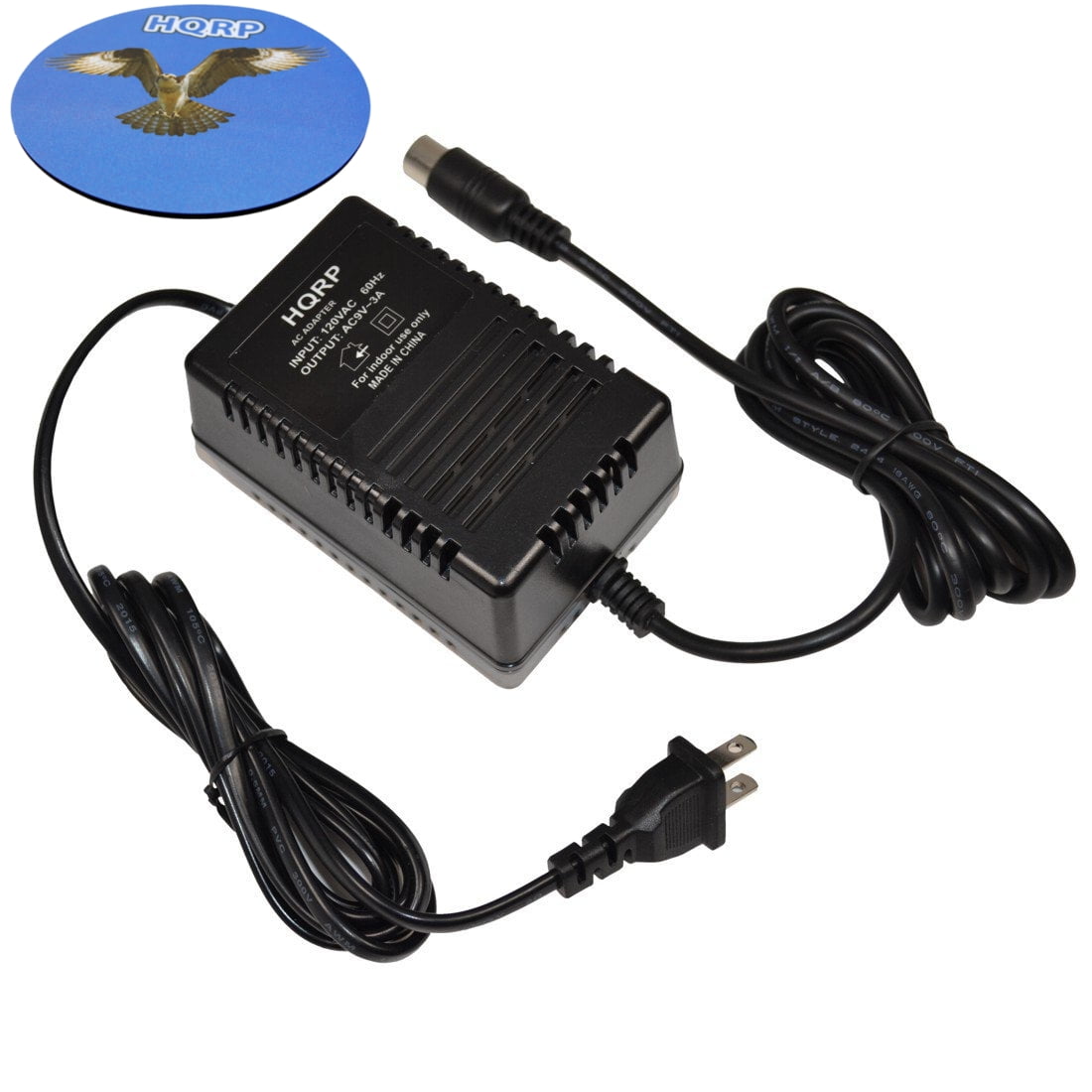 HQRP 9V AC Adapter for Alesis P4 AC09 25D 4pin DIN Connector 9V AC Power Supply Replacement
