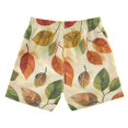 thumbnail image 7 of FORMRS Boys Swim Trunks Quick Dry Mesh Liner Boardshorts Sizes XS-XL, Beige Leaves, 7 of 7