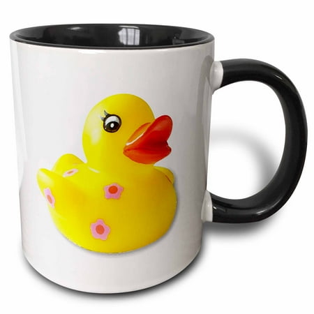 

3dRose Rubber Duck - Two Tone Black Mug 11-ounce