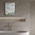 thumbnail image 3 of Bathroom Decor Canvas Wall Art Rustic Bathroom Rules Sign Picture Blue Bathroom Wall Decor Painting Framed Modern Artwork for Bathroom Toilet LaundryRoom Decor 16x20 inch, 3 of 7