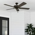 thumbnail image 2 of Honeywell Belmar 52" Bronze Indoor/Outdoor Ceiling Fan with 5 Blades, Pull Chains & Reverse Airflow, 2 of 11