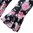 thumbnail image 6 of mgoYE 2Pcs Toddler Girl Clothes Girls Outfits Floral Prints Top+ Flared Pants 2 4 5 6 8T Fall Winter Girl Clothing Set(Black,7-8 Years), 6 of 8