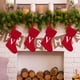 thumbnail image 4 of Medias navideñas con letras bordadas | Medias tejidas de lana | Bolsa de dulces para niños | Decoración festiva para chimenea y árbol, 4 of 4