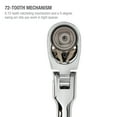 thumbnail image 2 of Steelman 1/2-in Drive 72-Tooth 180° Flex-Head Ratchet with 24-in Handle 60575, 2 of 9