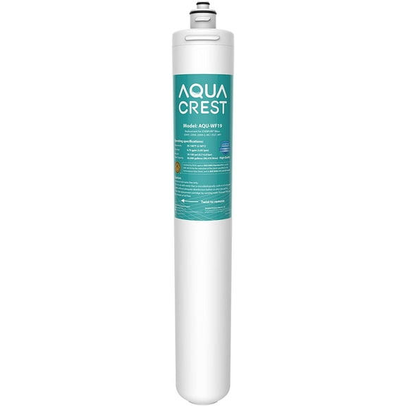 AQUA CREST I2000 Under Sink Water Filter, 26K Gallons, Replacement Cartridge for Everpure i2000, MC2, ESO7, MH2, EV9612-22, EV9612-56, EV9607-25, EV9613-21, NSF/ANSI 42 Certified