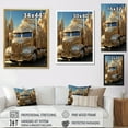 thumbnail image 4 of Designart "Glimmering Golden Semi Fantasy" Truck Wall Art Prints, 4 of 7