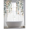 thumbnail image 5 of Retro Farmhouse Sheer Curtains 84 Inches Long 2 Panels Style Plants Green Leaves Light Filtering Semi Sheer Window Curtains Drapes for Bedroom Living Room 52"x84"x2, 5 of 7