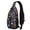 Outer Space Sta, variant on Vintage Checkered Sling Backpack for Students and Travelers, Lightweight Crossbody Bag with Abstract Plaid Print, Adjustable Strap, Great for City Walks and Gym Sessions