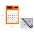 thumbnail image 2 of Opolski Ultra Slim Mini Transparent Solar Powered LCD Student Calculator, 2 of 7
